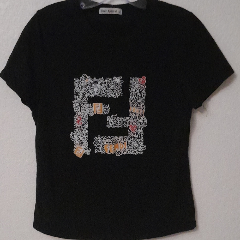 Black Graphic Short Sleeve Tee